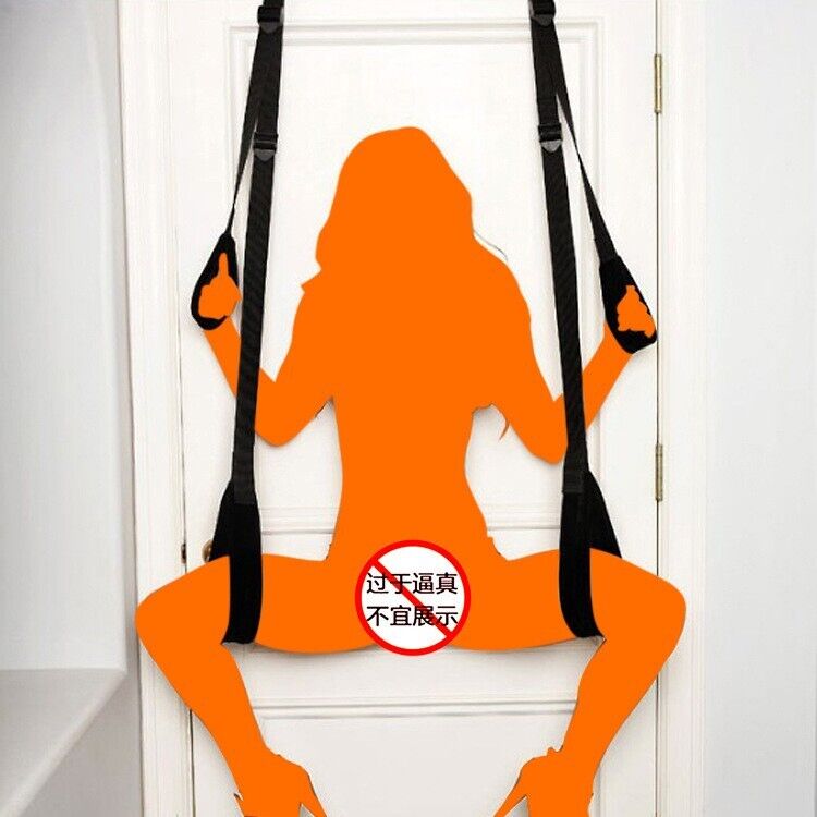 Bondage Leg Spread Door Harness - Adjustable