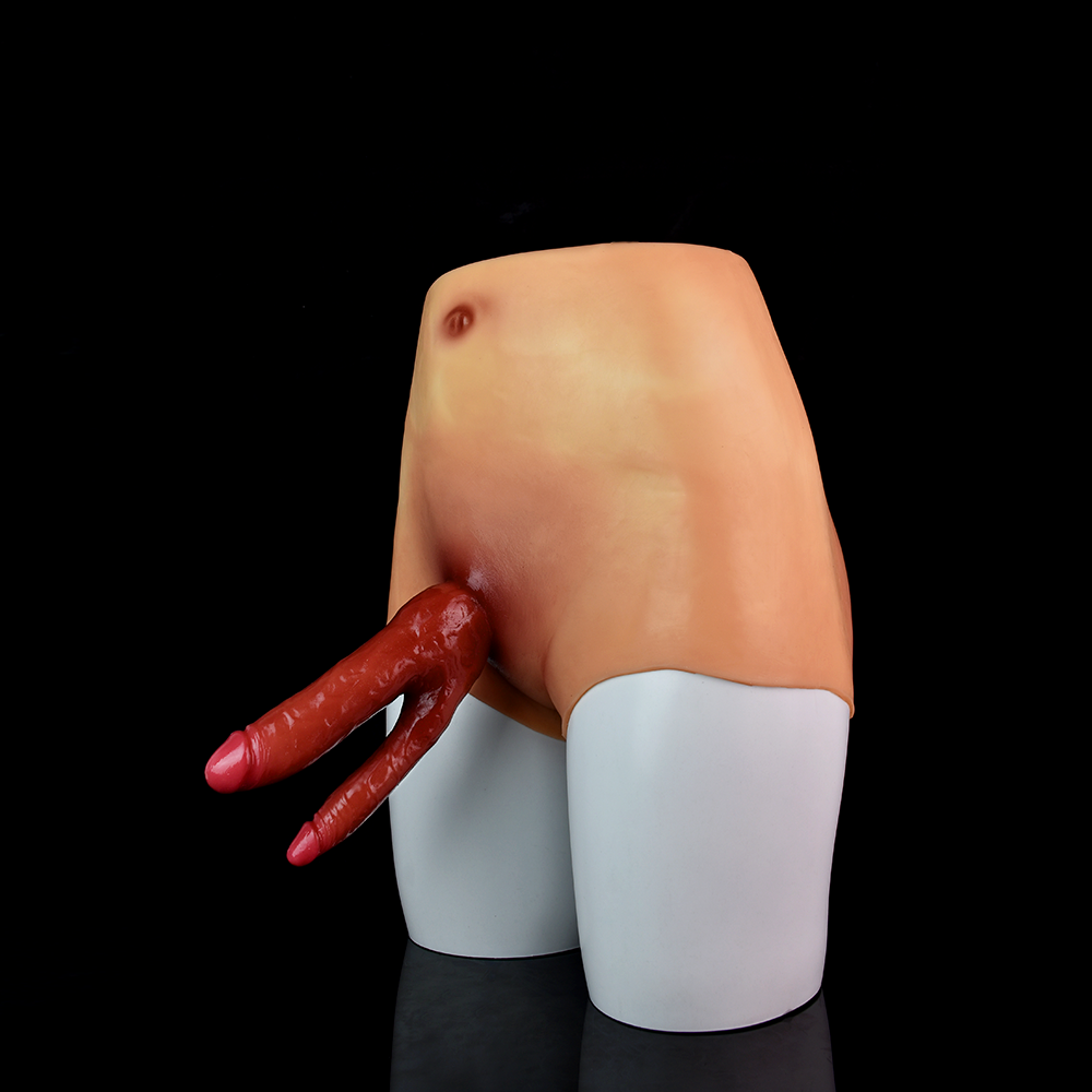 Dual Penetration Silicone Bodysuit – Realistic Vaginal & Anal Strap-On