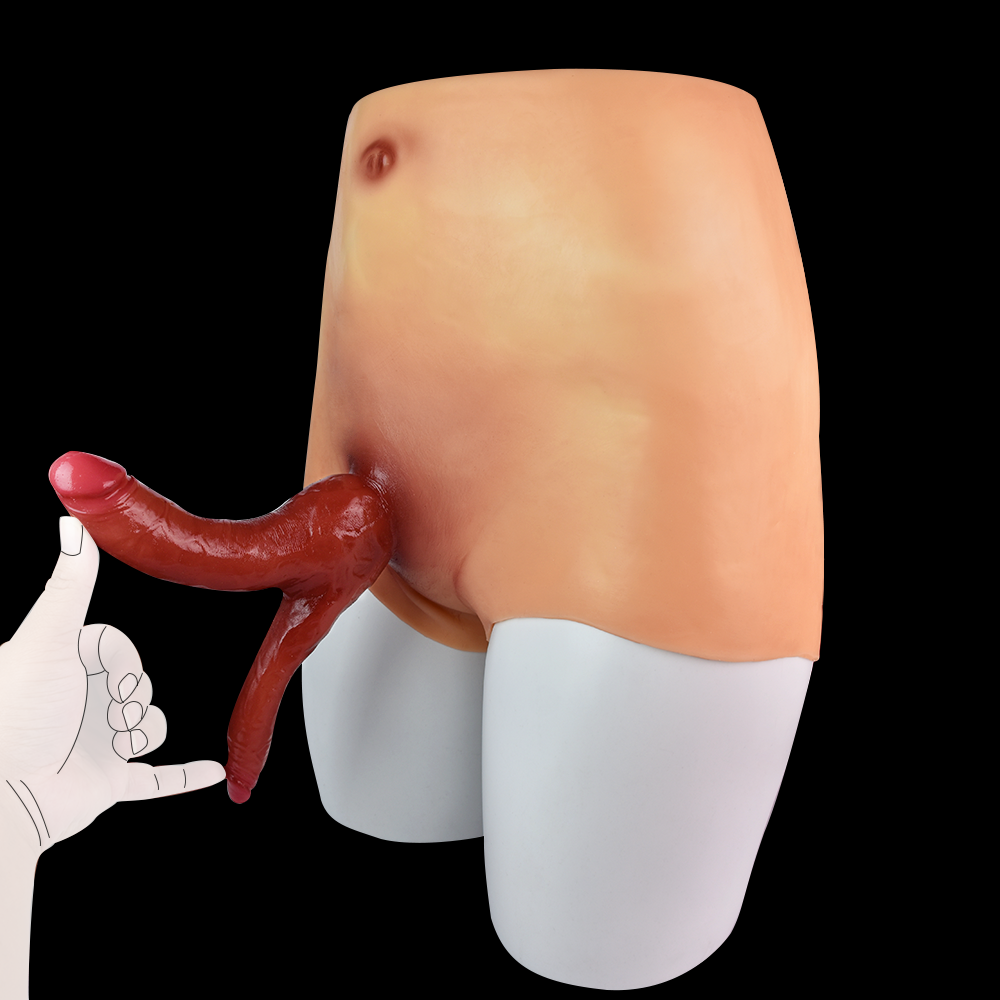 Dual Penetration Silicone Bodysuit – Realistic Vaginal & Anal Strap-On