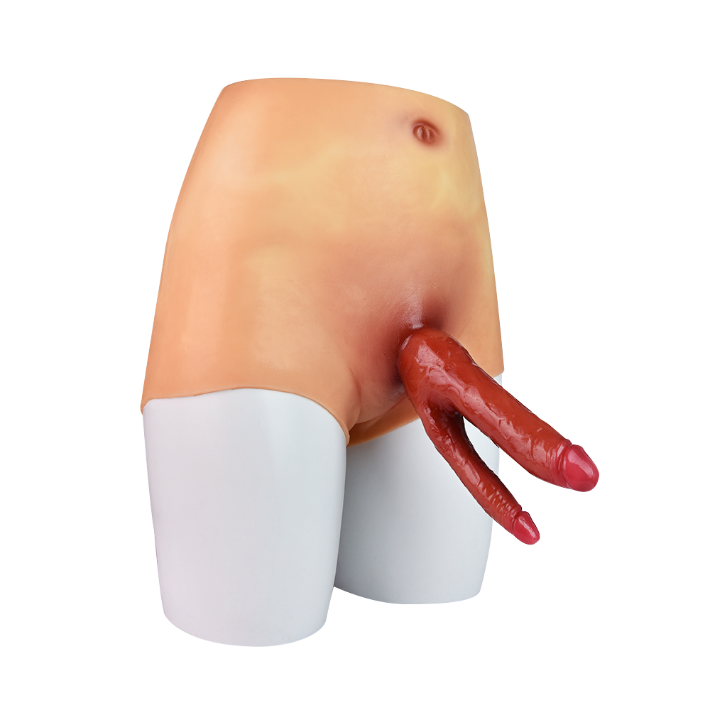 Dual Penetration Silicone Bodysuit – Realistic Vaginal & Anal Strap-On