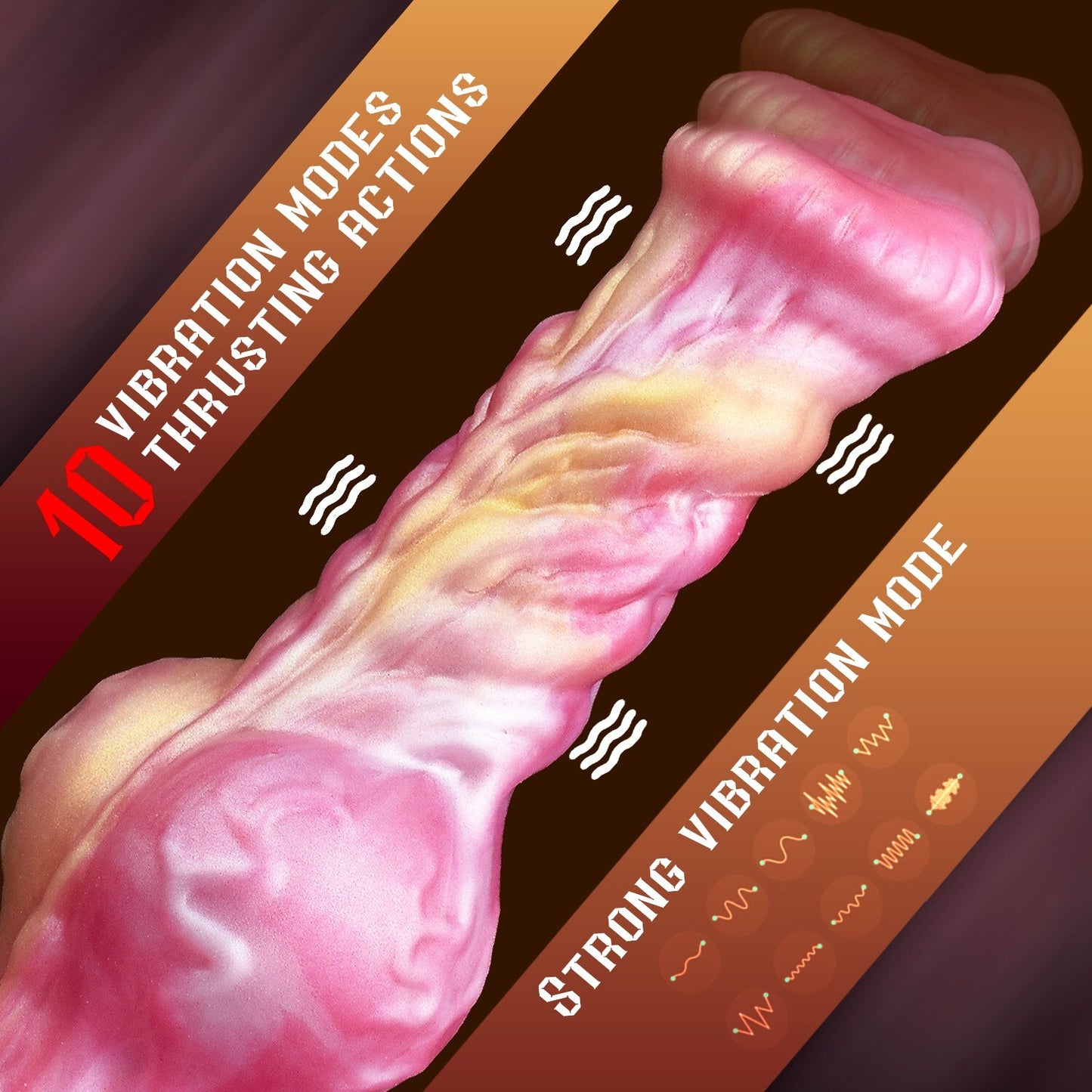Remote-Controlled Telescopic Fantasy Vibrating Dildo