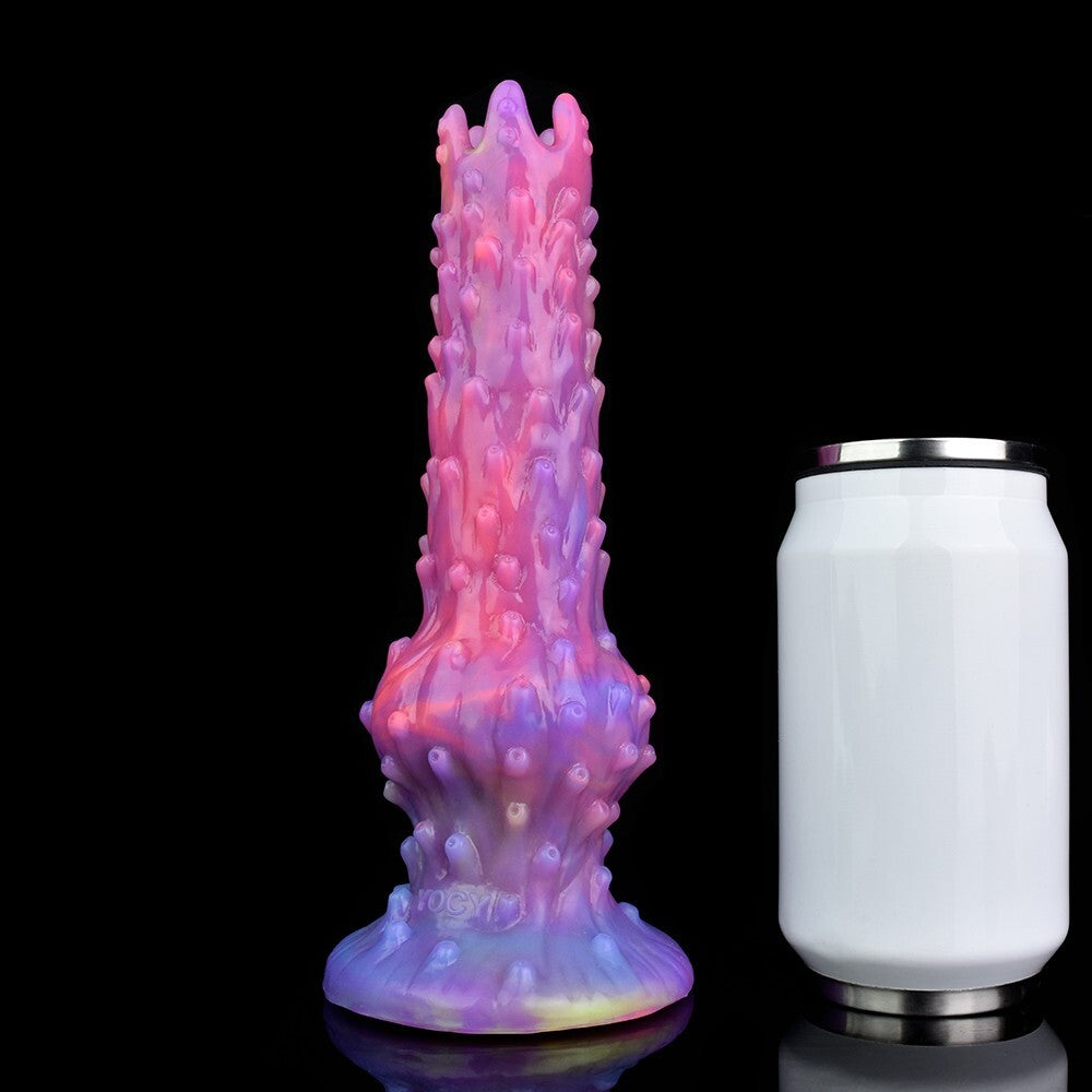 Fantasy Egg-Laying Tentacle Dildo with Textured Shaft & Glow-in-the-Dark