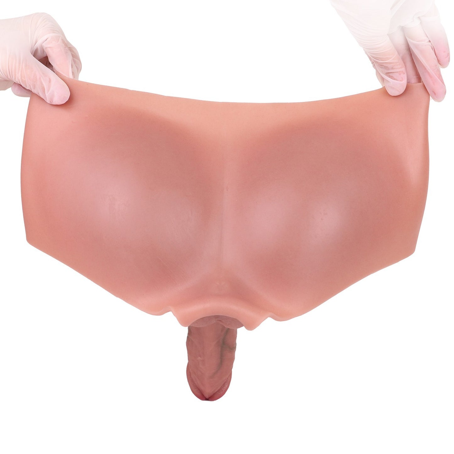 Wearable Realistic Penis Extension Pants 8" -Medical-Grade Silicone Strap-On