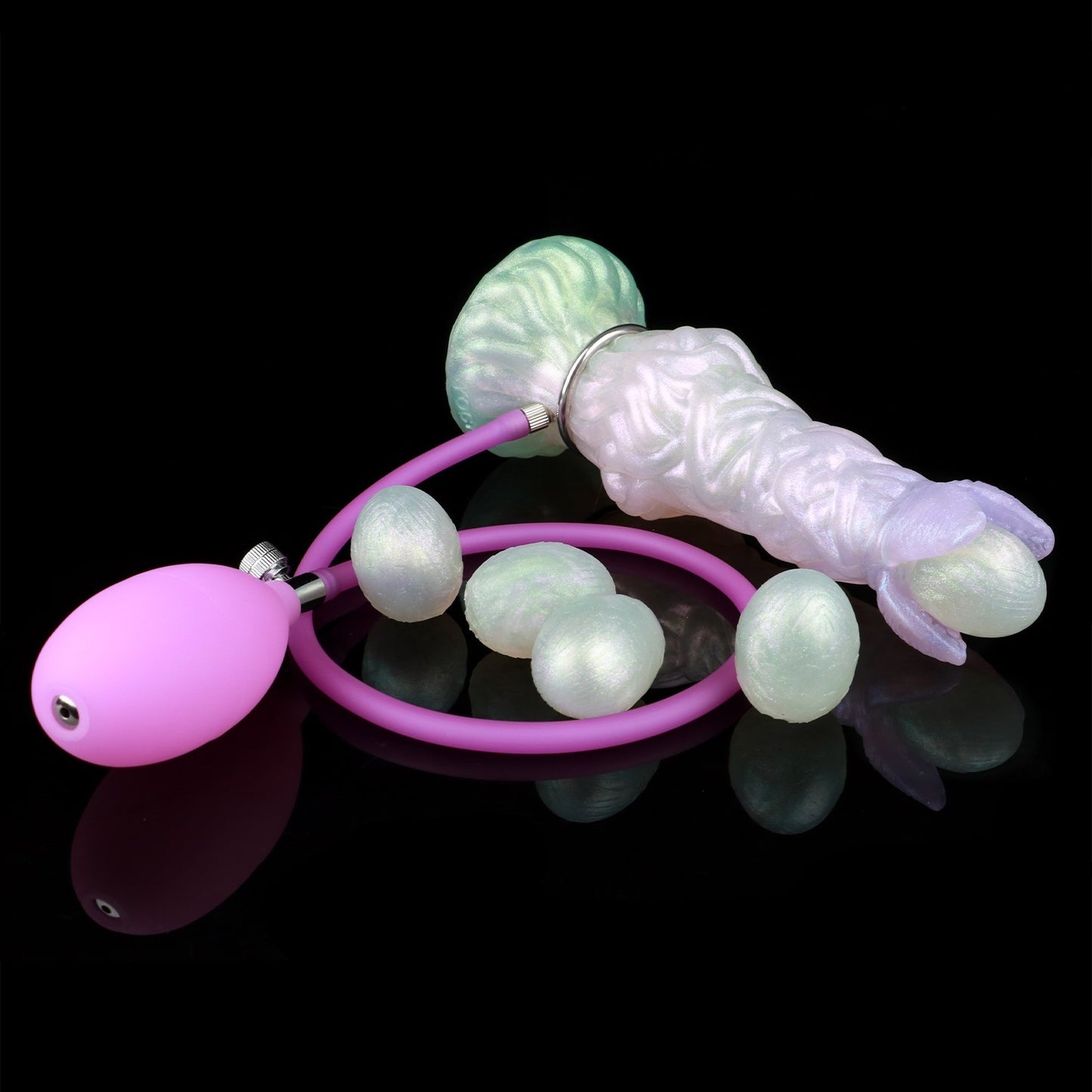 Fantasy Alien Egg-Laying Dildo | Ovipositor with Squirting Pump | Silicone Toy