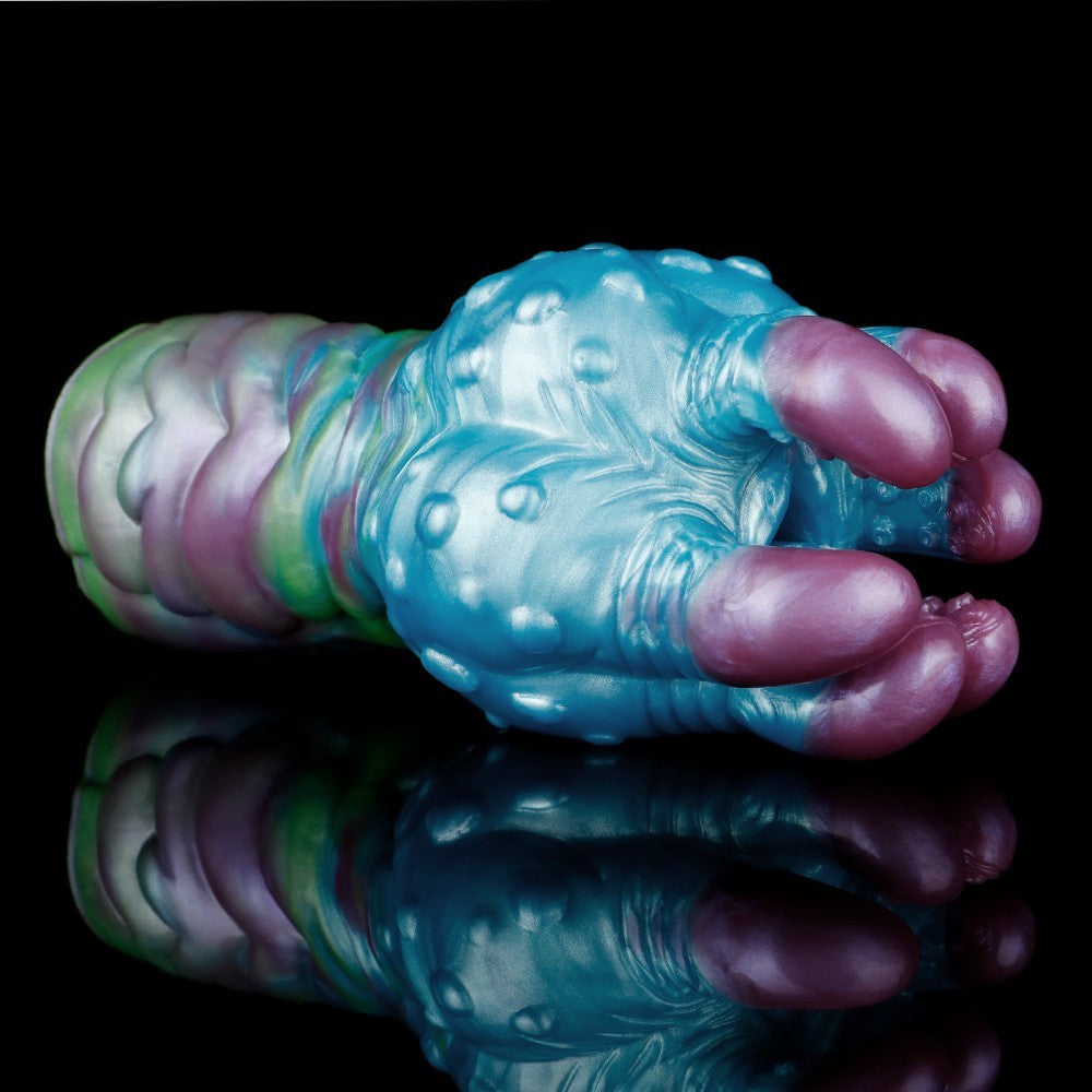 Fantasy Silicone Masturbator 7.5" Monster Claw Textured Tunnel Medical-Grade