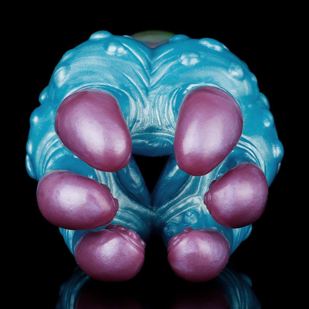 Fantasy Silicone Masturbator 7.5" Monster Claw Textured Tunnel Medical-Grade