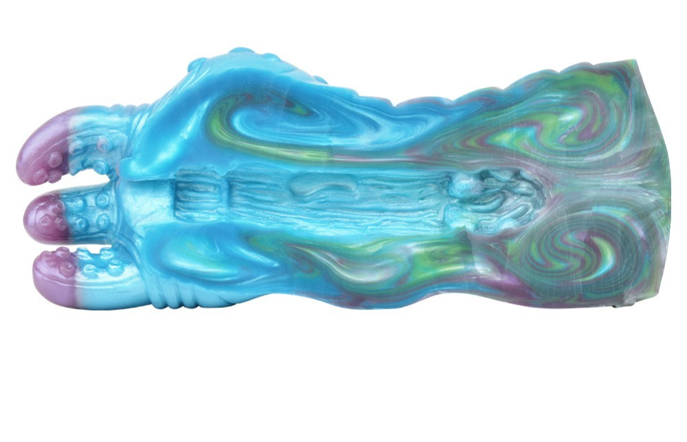 Fantasy Silicone Masturbator 7.5" Monster Claw Textured Tunnel Medical-Grade