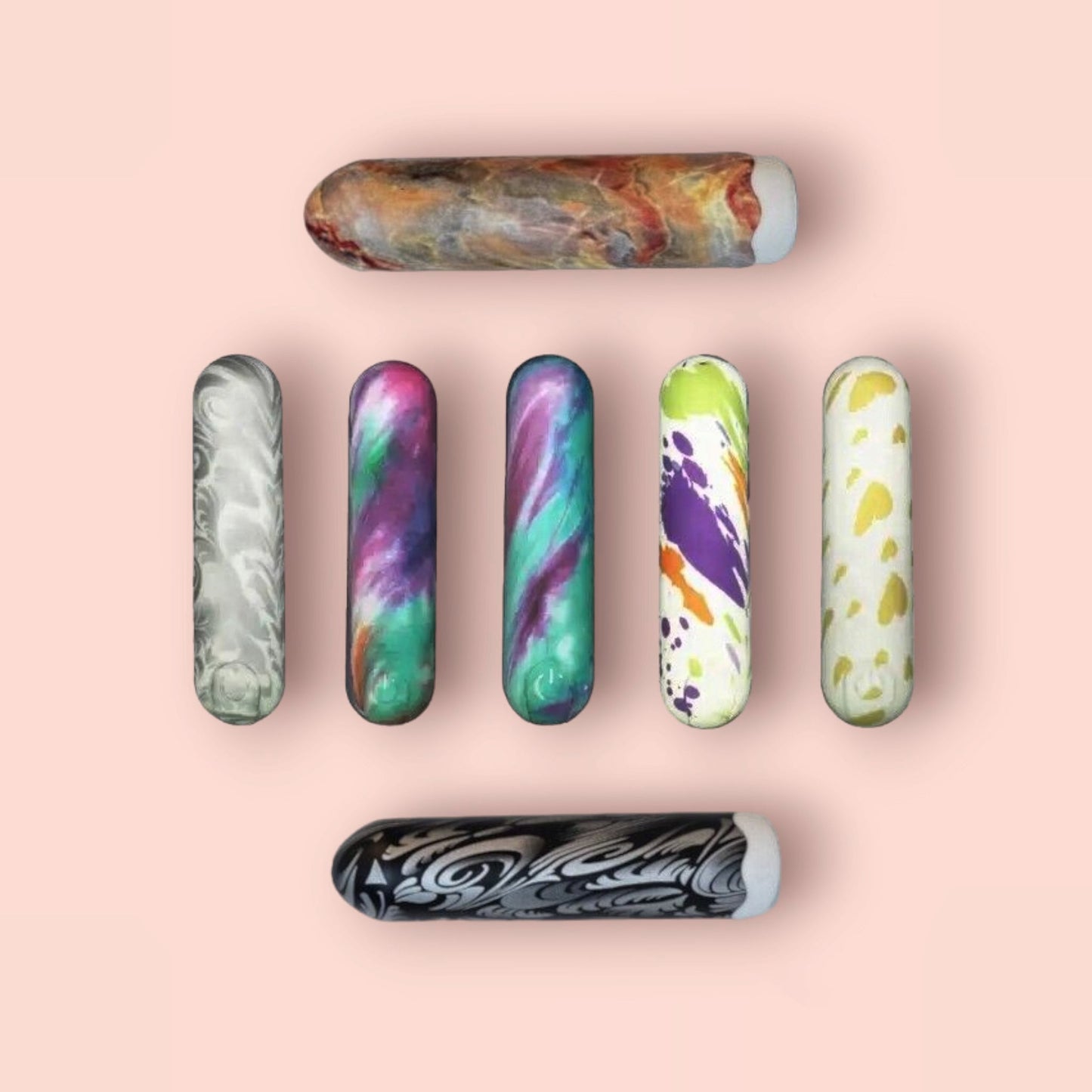 Watercolour Bullet Vibrators - USB Rechargeable | 10 Modes | Waterproof | Smooth