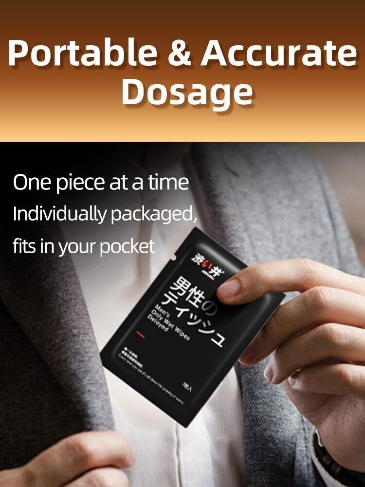 Tech Sex Delay Wipes 8-Pack - Prolonged Pleasure - Natural Extracts