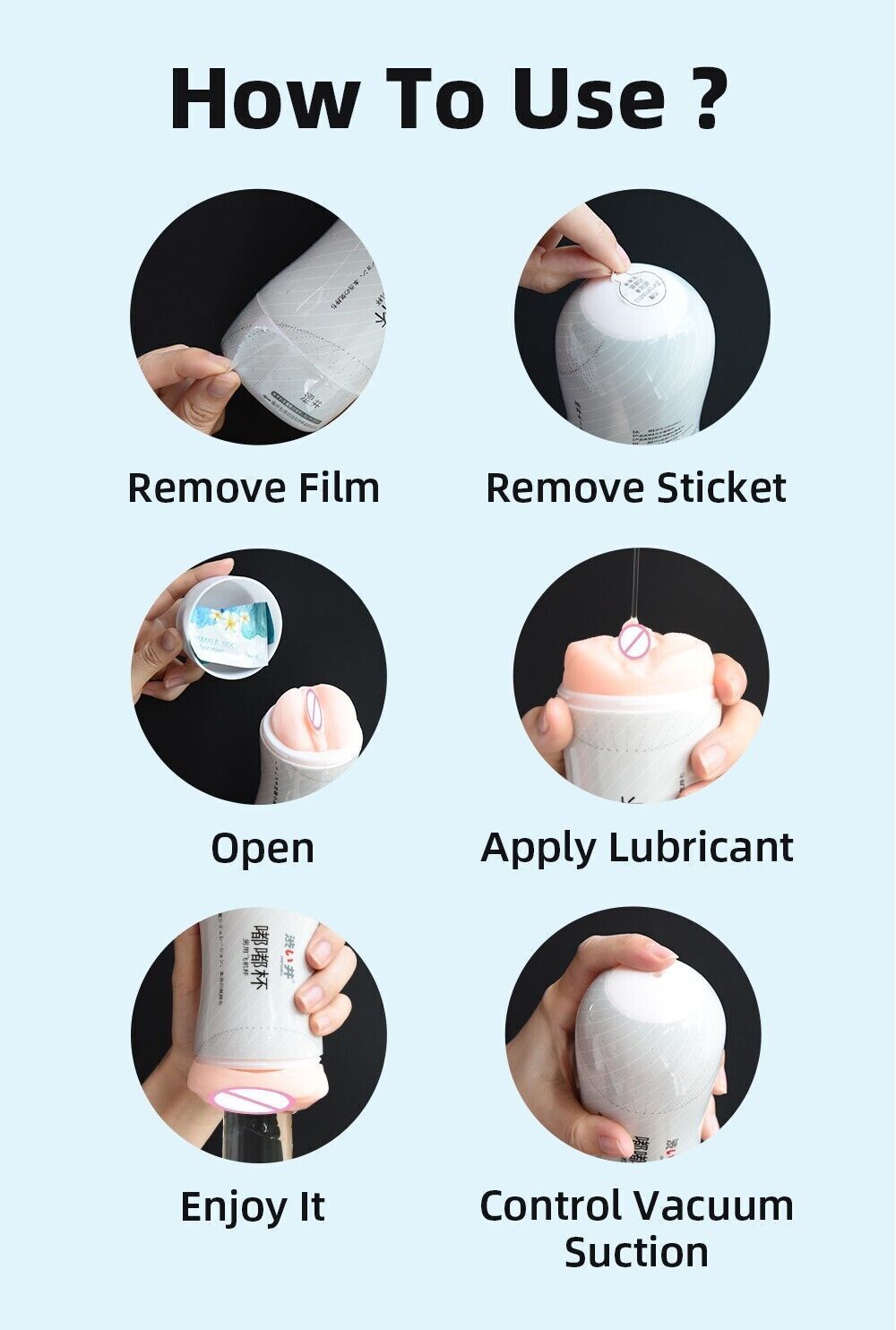 Men's Masturbator Sex Toy- Soft Realistic Vagina Superior Size, Tight Real Feel