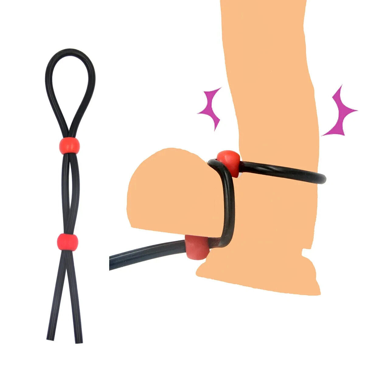 Double Adjustable Penis Ring for Intimate Control