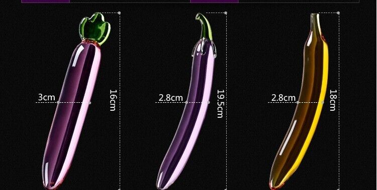 Crystal Vegetable Dildo Collection - Extremely Unique