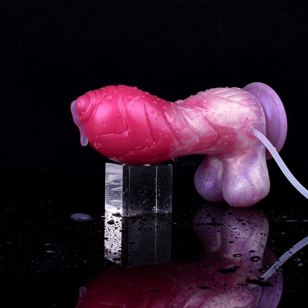 Peach Witch's Embrace - Alien-Like Bulbus Tip Fantasy Dildo - Squirting, Strapon