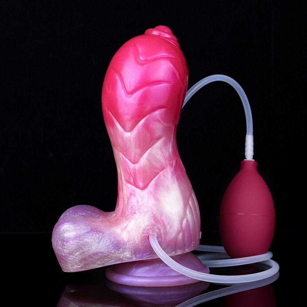 Peach Witch's Embrace - Alien-Like Bulbus Tip Fantasy Dildo - Squirting, Strapon