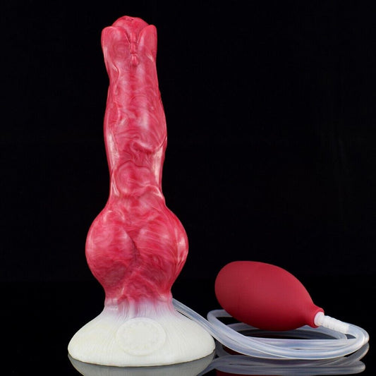 Fantasy Squirting Dildo with Injector & Hand Pump - Hellfire Roar