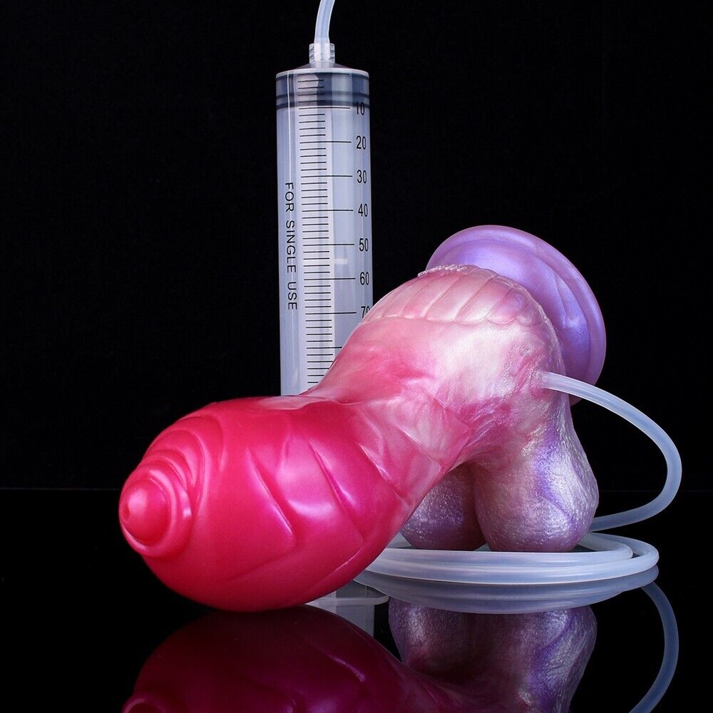 Peach Witch's Embrace - Alien-Like Bulbus Tip Fantasy Dildo - Squirting, Strapon