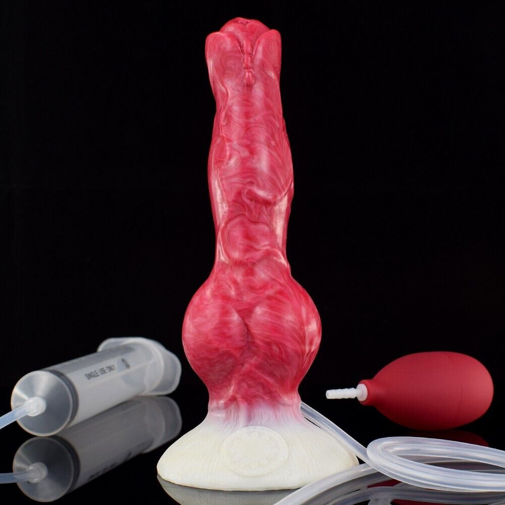 Fantasy Squirting Dildo with Injector & Hand Pump - Hellfire Roar
