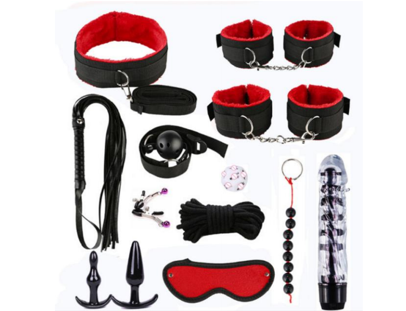 13-Piece Bondage & BDSM Kit for Sensual Adventures