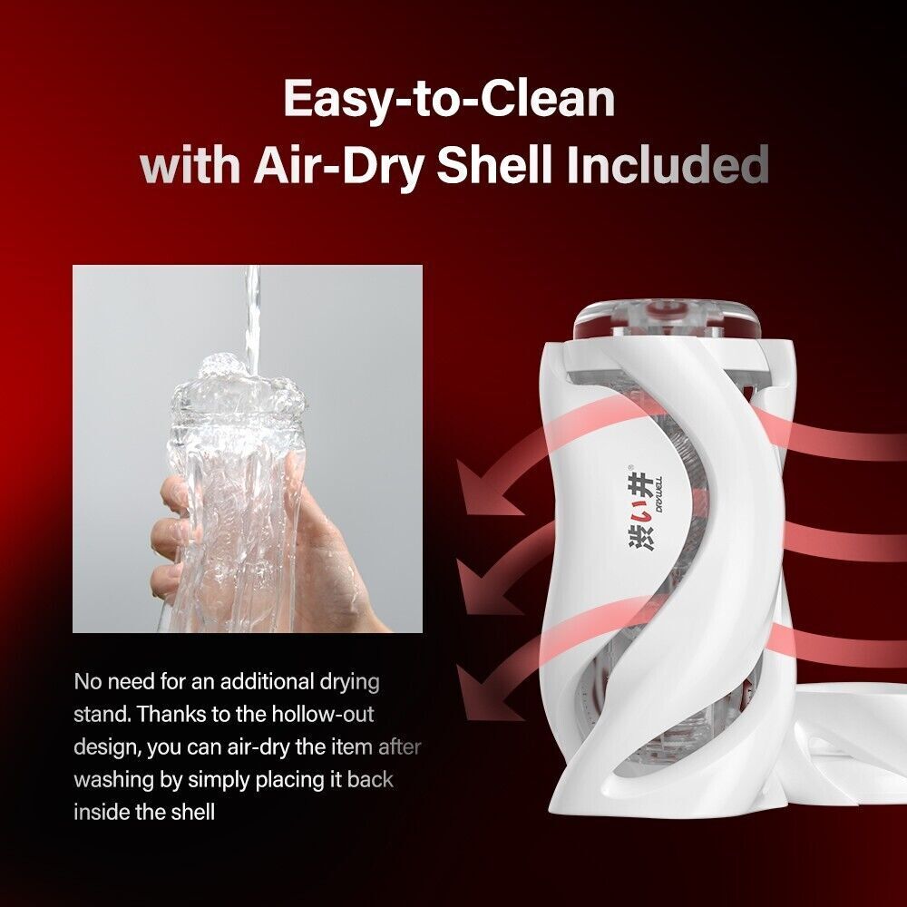 Men's Sex Toy Masturbator White Edition High Tech Hurricane | Strap Yourself In