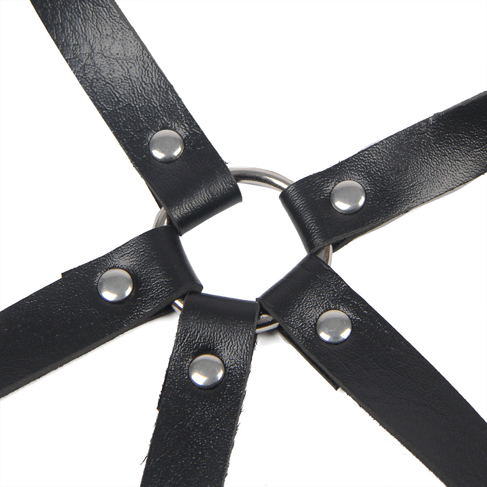The Obsidian Chest Harness – Faux Leather Body Harness