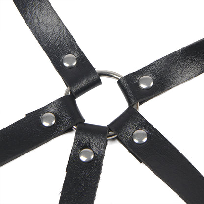 The Obsidian Chest Harness – Faux Leather Body Harness