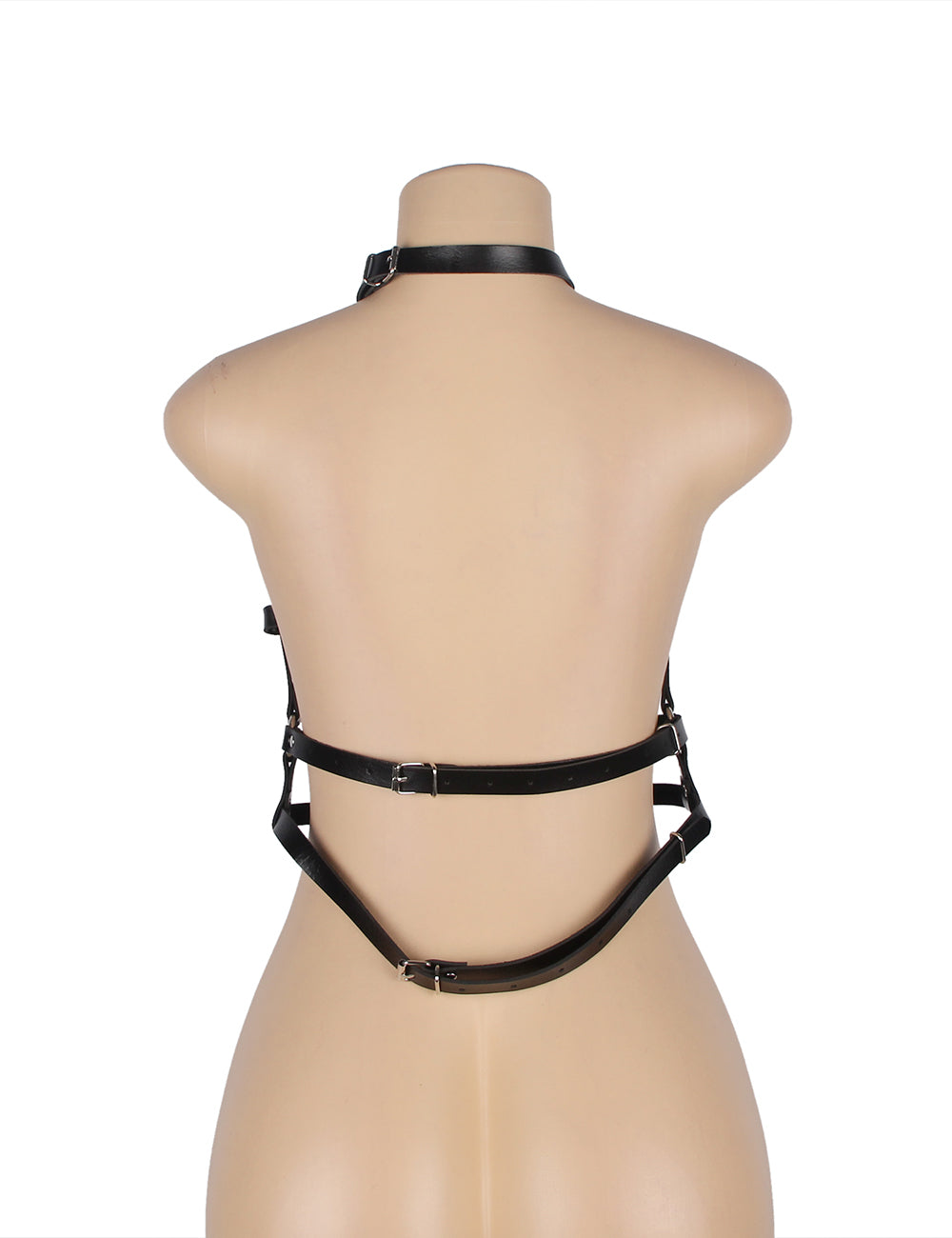 The Obsidian Chest Harness – Faux Leather Body Harness