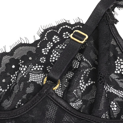 The Lace Muse Babydoll – Mesh Backless Lingerie