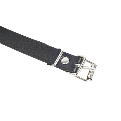 After Dark Harness - Black Faux Leather Waist & Leg Harness with Cuffs