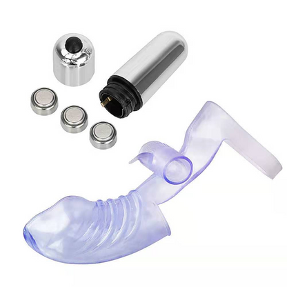 Vibrating Finger Massager - Intense Clitoral Stimulation - Soft Medical Silicone
