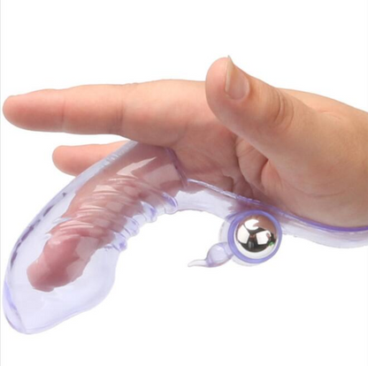 Vibrating Finger Massager - Intense Clitoral Stimulation - Soft Medical Silicone