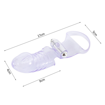 Vibrating Finger Massager - Intense Clitoral Stimulation - Soft Medical Silicone