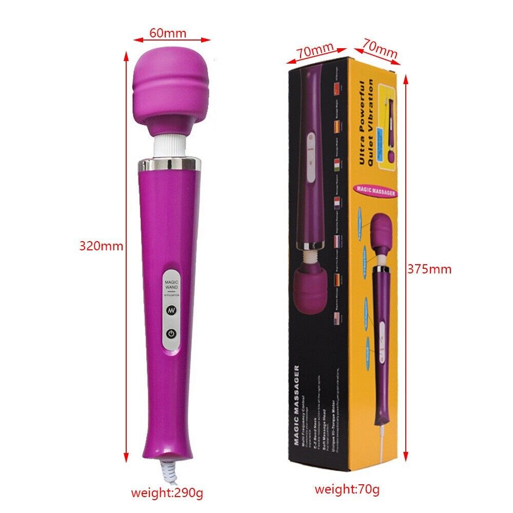 Adult Vibrating Massager -  Black, White, Pink or Purple