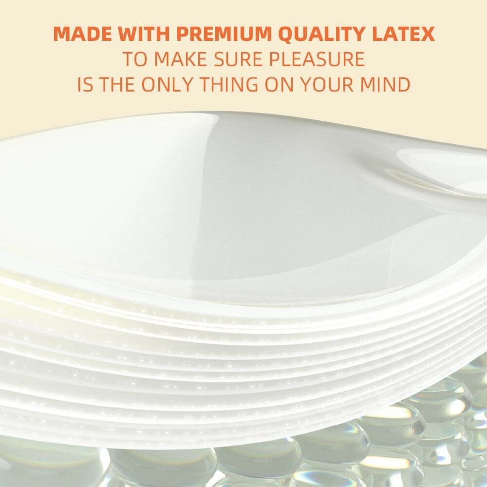 Premium Condoms - Ultra Thin, Delay, Dotted & Ribbed - 6-Pack