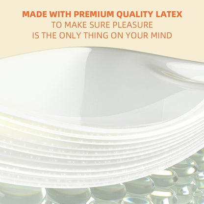 Premium Condoms - Ultra Thin, Delay, Dotted & Ribbed - 6-Pack