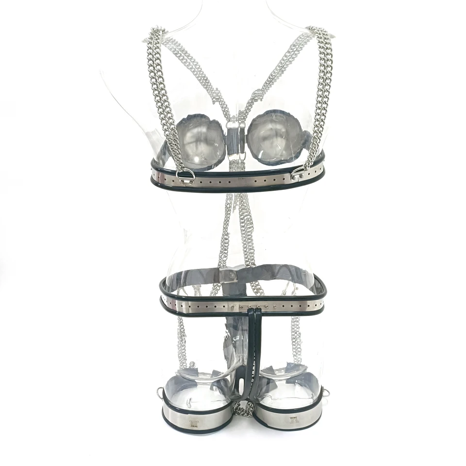 Kinky Chicken - The Black Emperor Full-Body Stainless Steel Chastity Set - 3.5kg