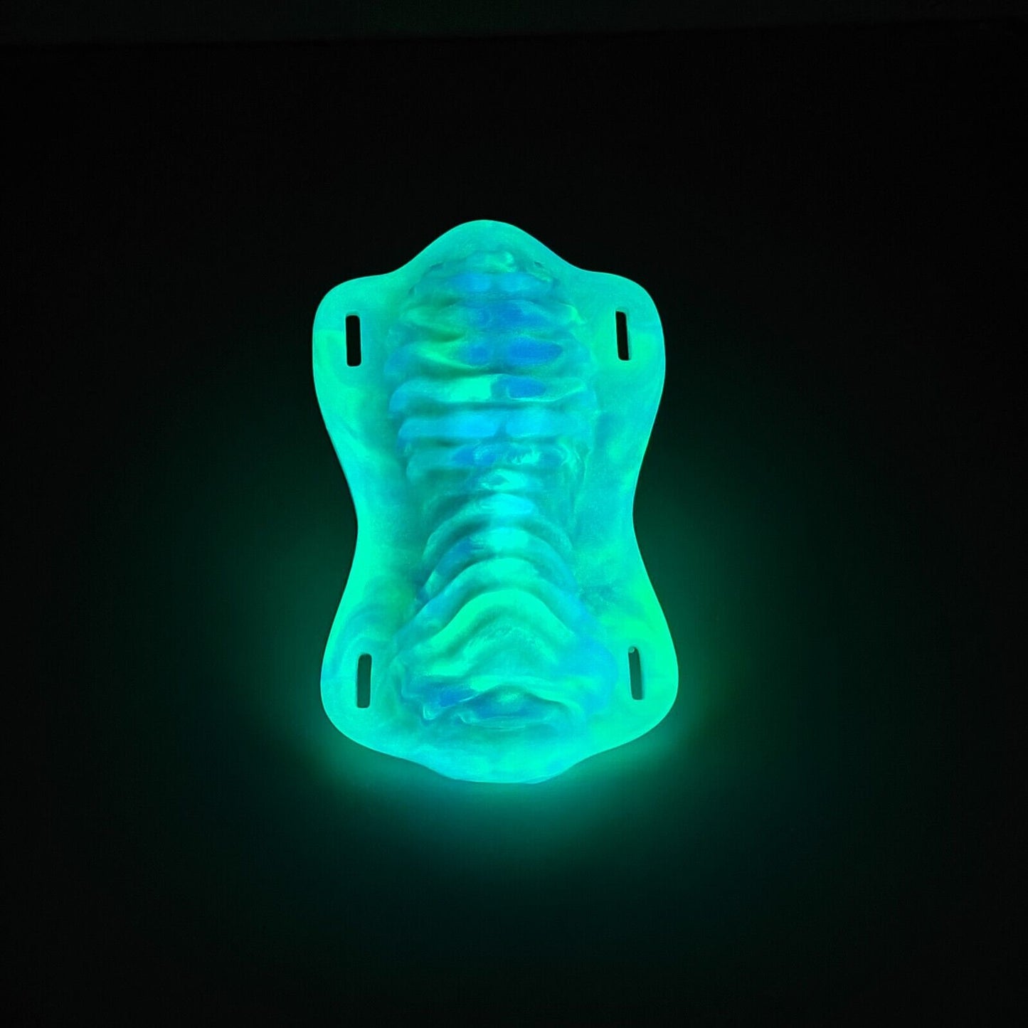 Vibrating Vaginal Glowing Grinding Pad – Alien Ribbed Pleasure Plate, USB