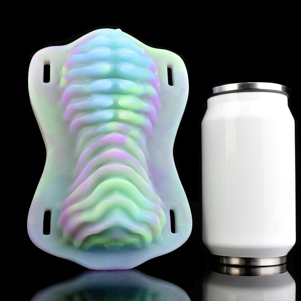 Vibrating Vaginal Glowing Grinding Pad – Alien Ribbed Pleasure Plate, USB