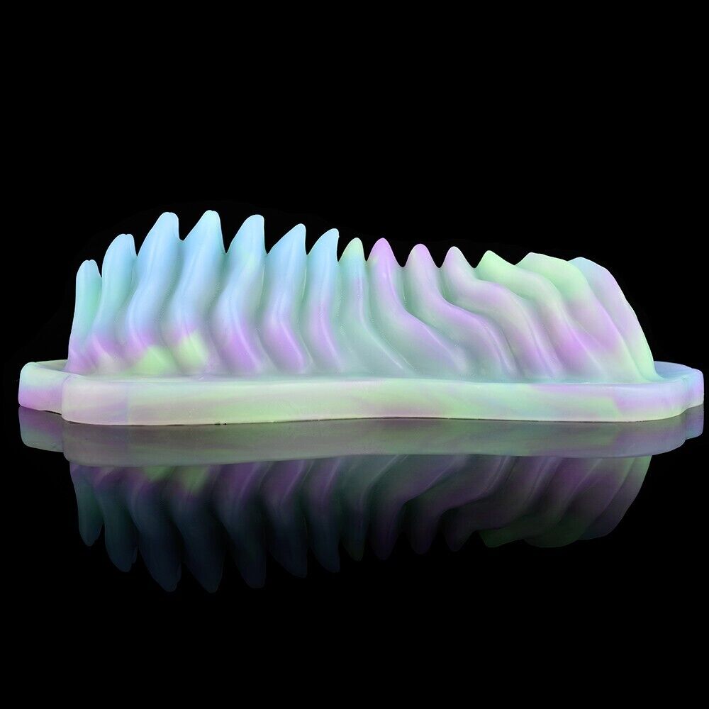 Vibrating Vaginal Glowing Grinding Pad – Alien Ribbed Pleasure Plate, USB