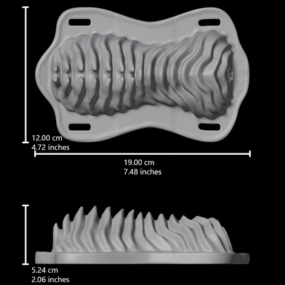 Vibrating Vaginal Glowing Grinding Pad – Alien Ribbed Pleasure Plate, USB