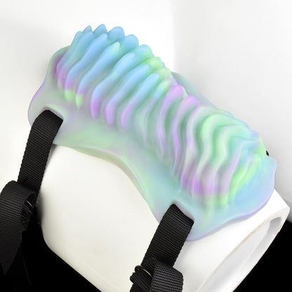 Vibrating Vaginal Glowing Grinding Pad – Alien Ribbed Pleasure Plate, USB