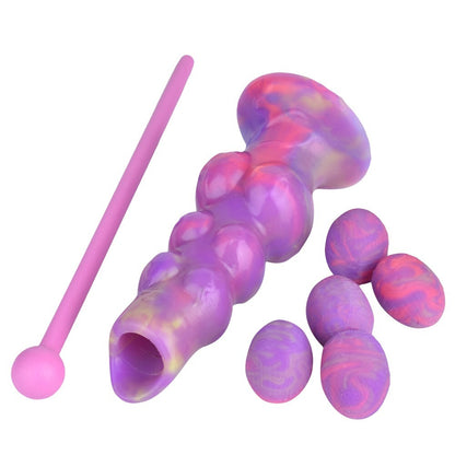 Glow-In-The-Dark Alien Egg Depositor with Plunger and 6 Eggs