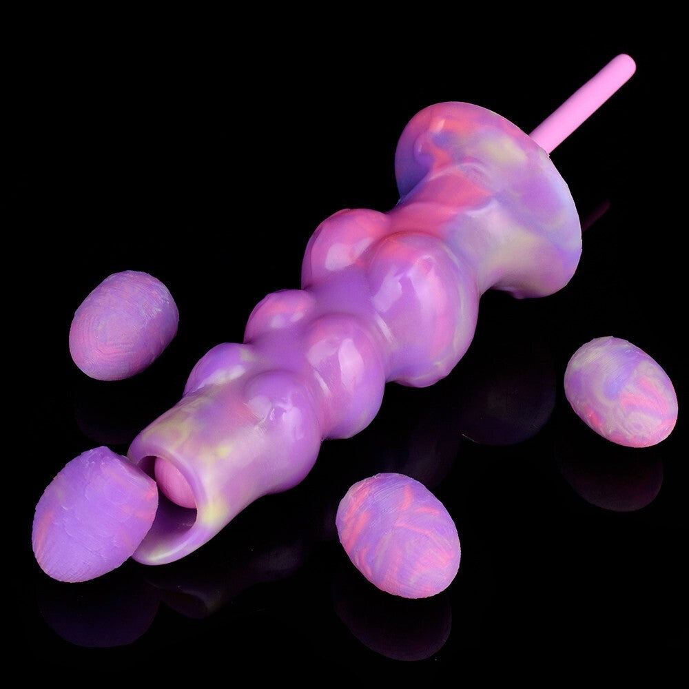 Glow-In-The-Dark Alien Egg Depositor with Plunger and 6 Eggs