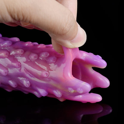Fantasy Egg-Laying Tentacle Dildo with Textured Shaft & Glow-in-the-Dark