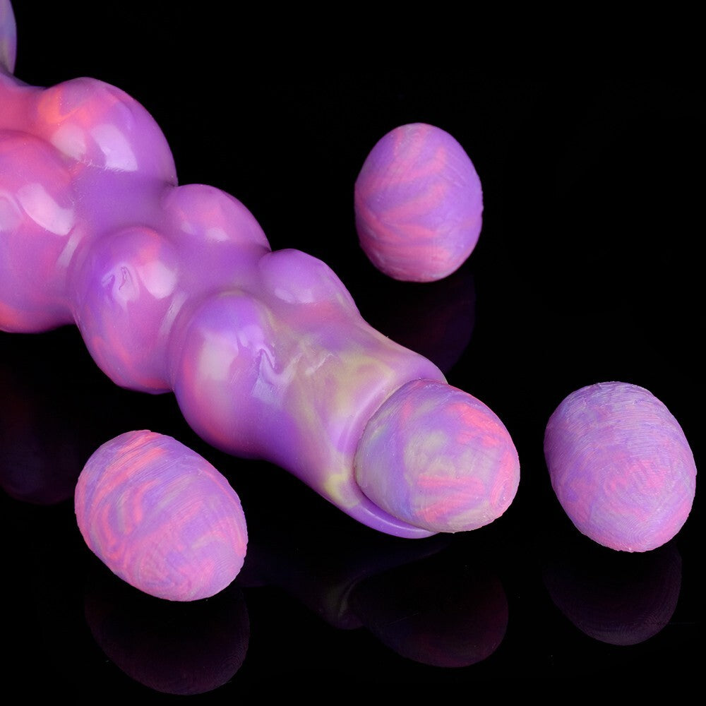 Glow-In-The-Dark Alien Egg Depositor with Plunger and 6 Eggs