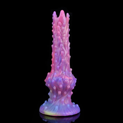 Fantasy Egg-Laying Tentacle Dildo with Textured Shaft & Glow-in-the-Dark