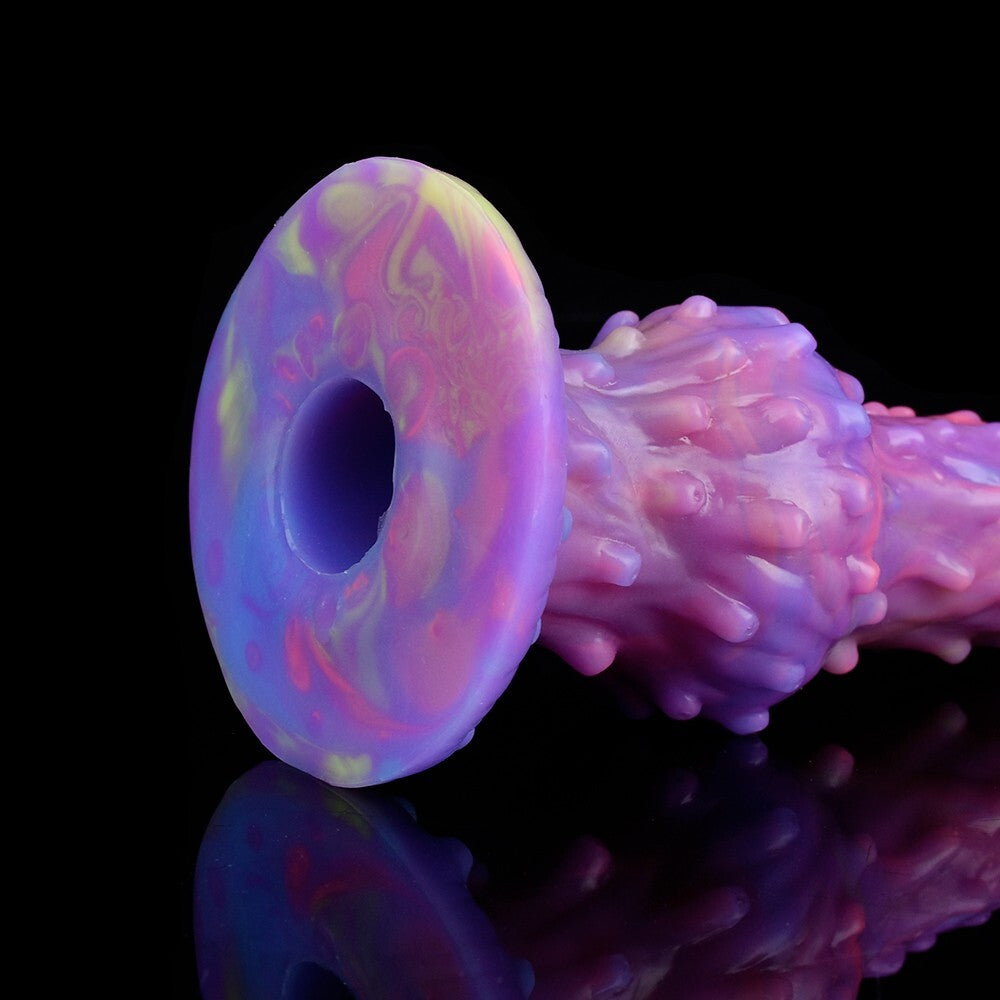 Fantasy Egg-Laying Tentacle Dildo with Textured Shaft & Glow-in-the-Dark