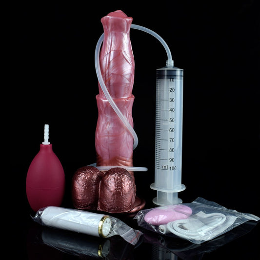 Realistic Vibrating Ejaculating Dildo – Premium Fantasy Play Set