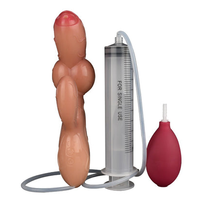 Squirting Realistic Dildo with 10 Vibration Modes & Manual Pump
