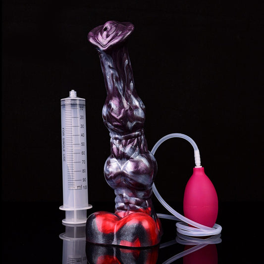 Squirting Fantasy Dildo with Suction Base – Strap-On Compatible Toy -The Torrent