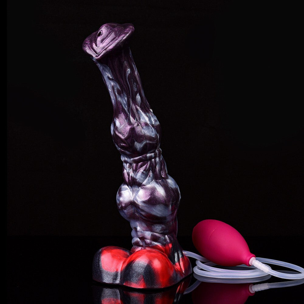 Squirting Fantasy Dildo with Suction Base – Strap-On Compatible Toy -The Torrent